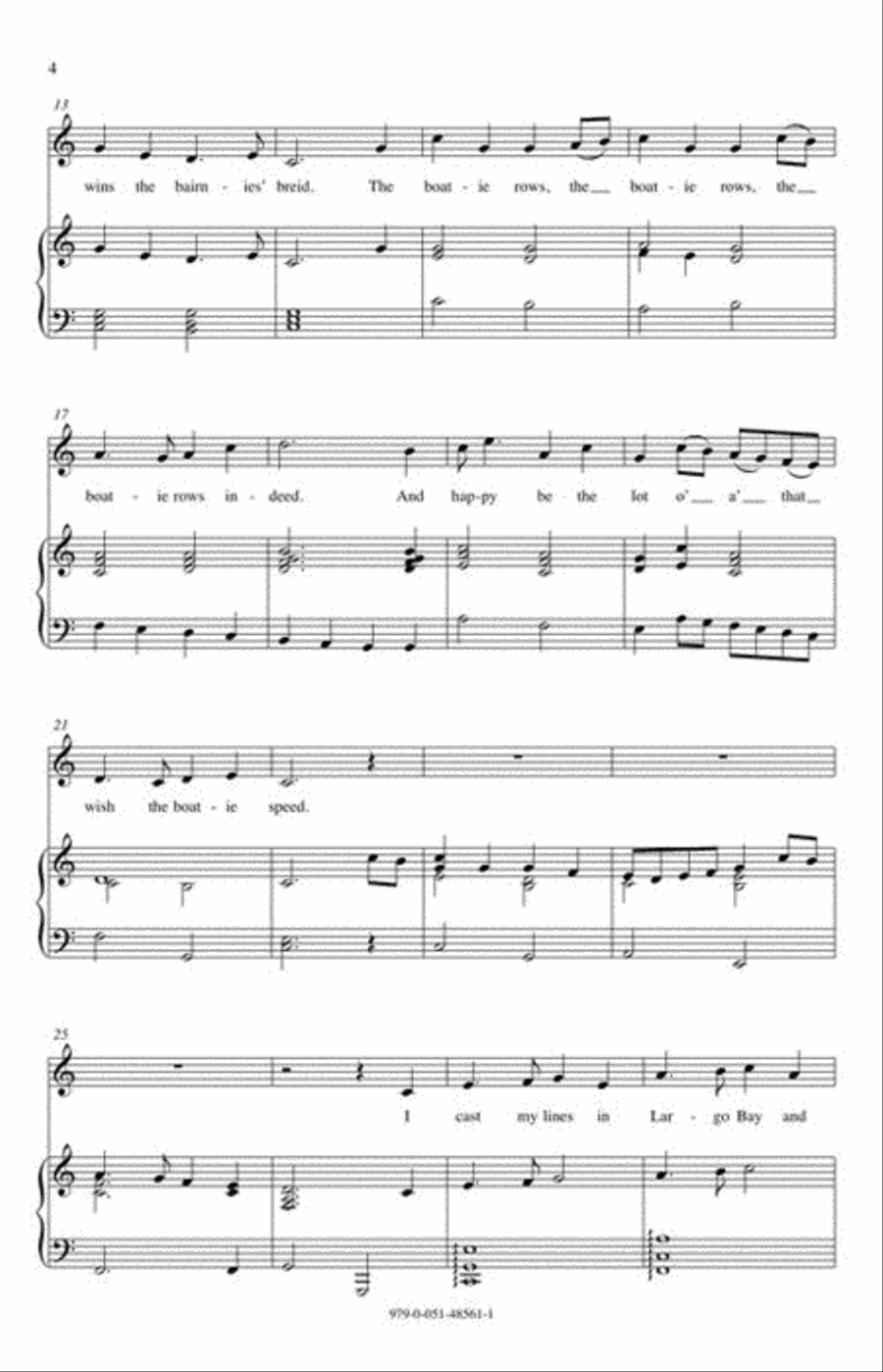 The Boatie Rows Unison Choir scores gallery preview page 5