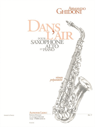 Book cover for In The Air, For Alto Saxophone And Piano