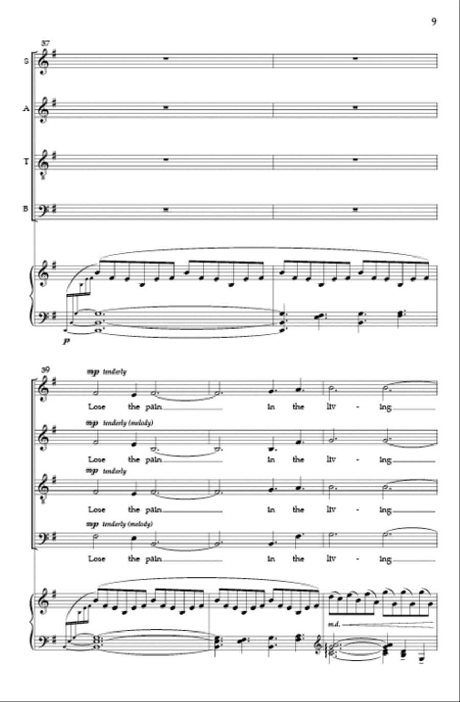 Patterns on the Snow (SATB) 4-Part scores gallery preview page 7