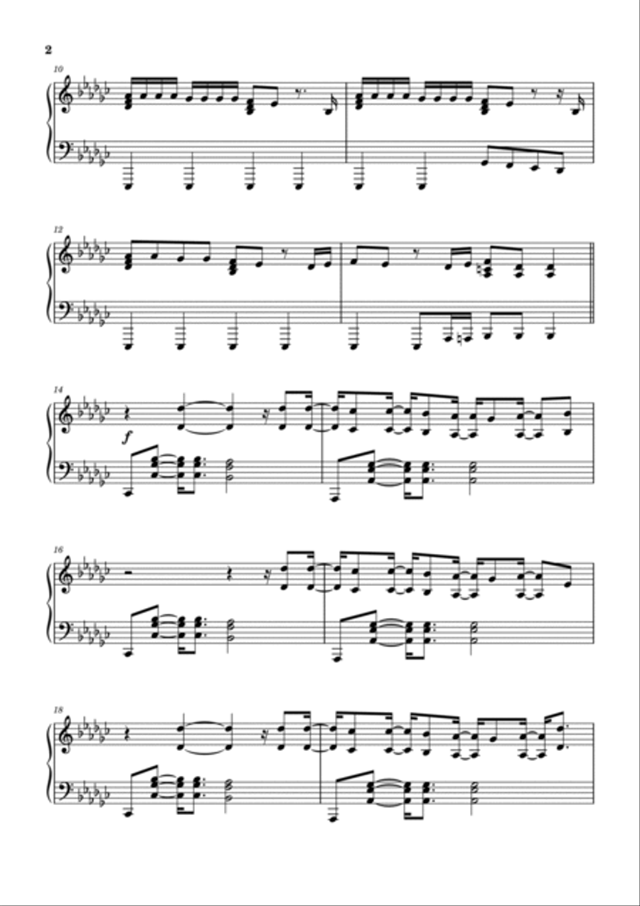 About Damn Time Piano Solo scores gallery preview page 3
