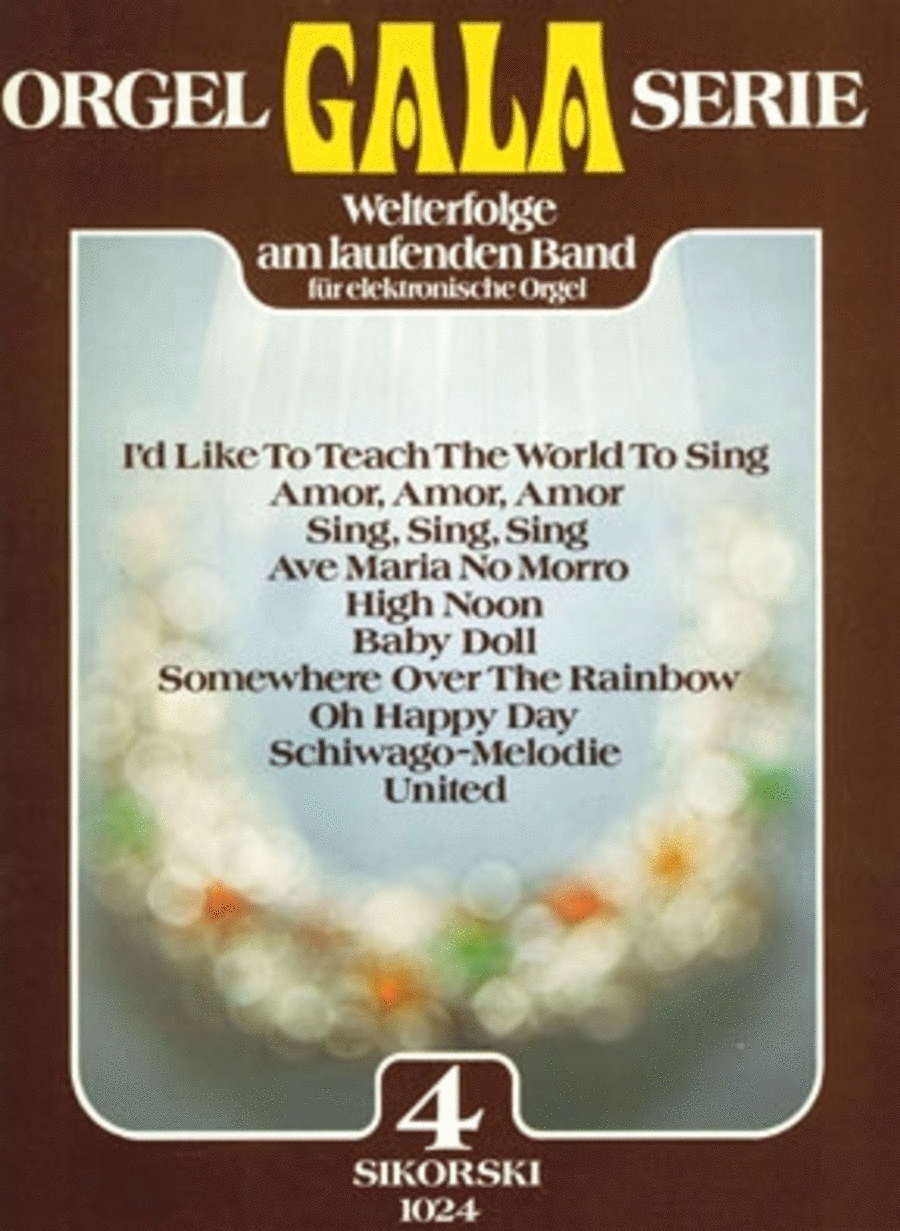 Orgel Gala Serie 04 -welterfolge Am Laufenden Band Fur Elektronische Orgel- School and Community scores gallery preview page 1