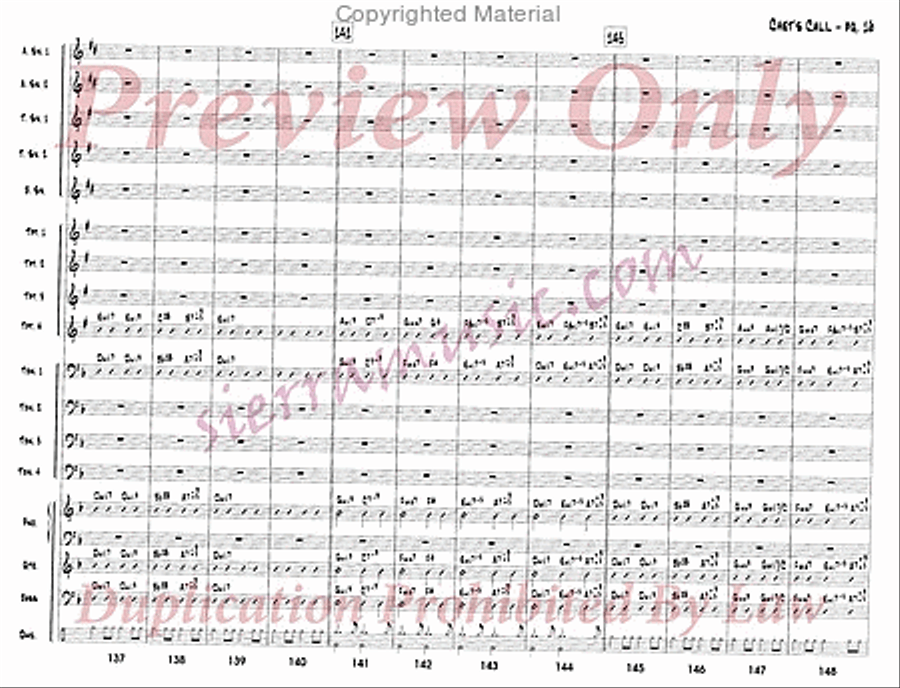 Chet's Call Chet's Call Big Band scores gallery preview page 17