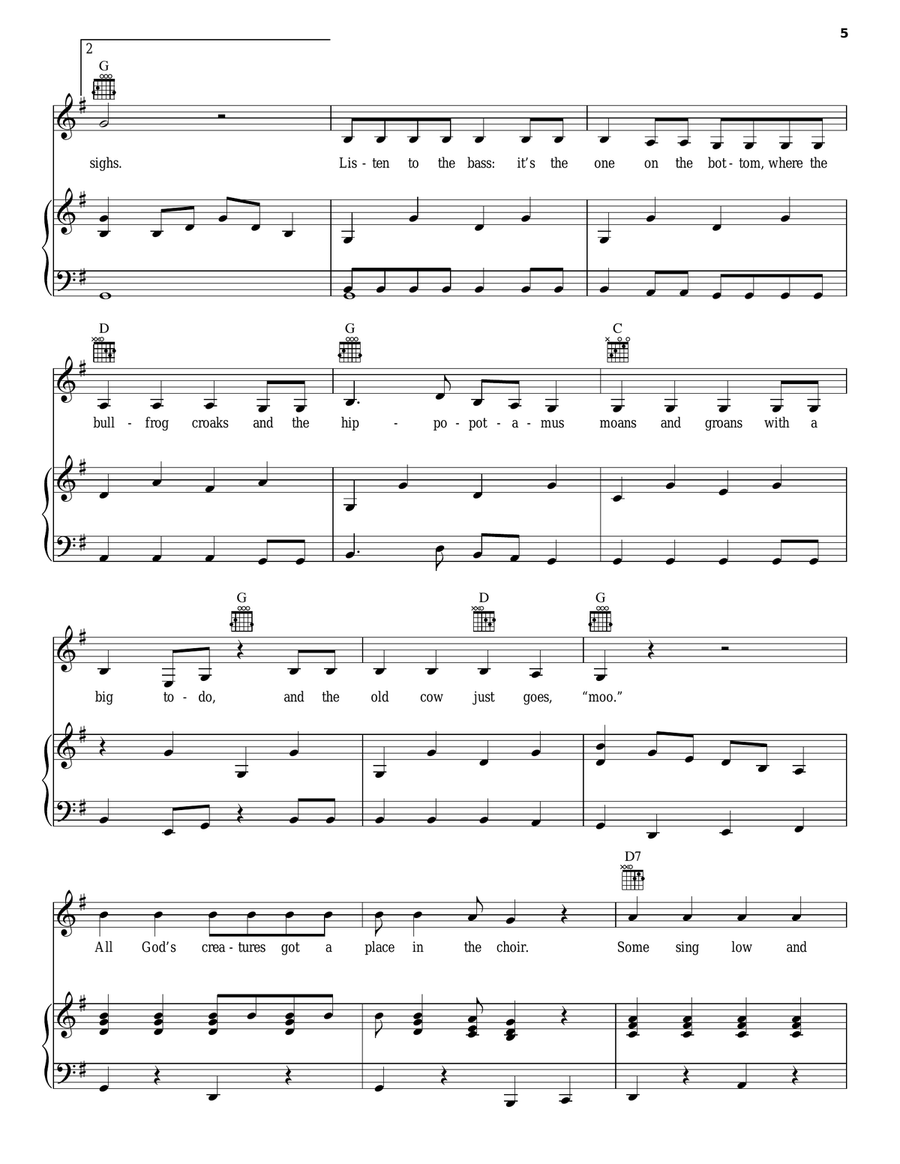A Place In The Choir Choir scores gallery preview page 5