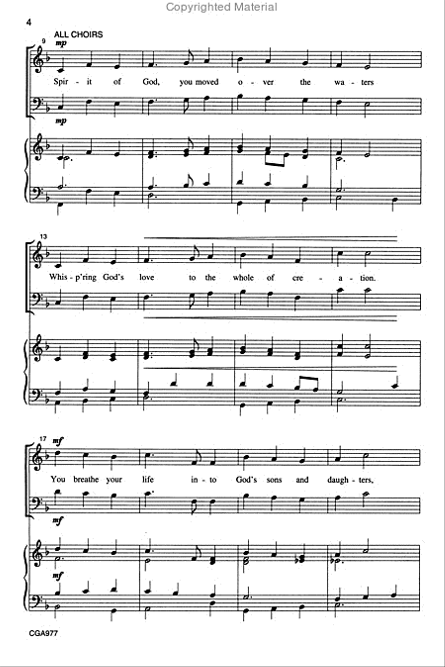 Spirit of God Choir scores gallery preview page 3