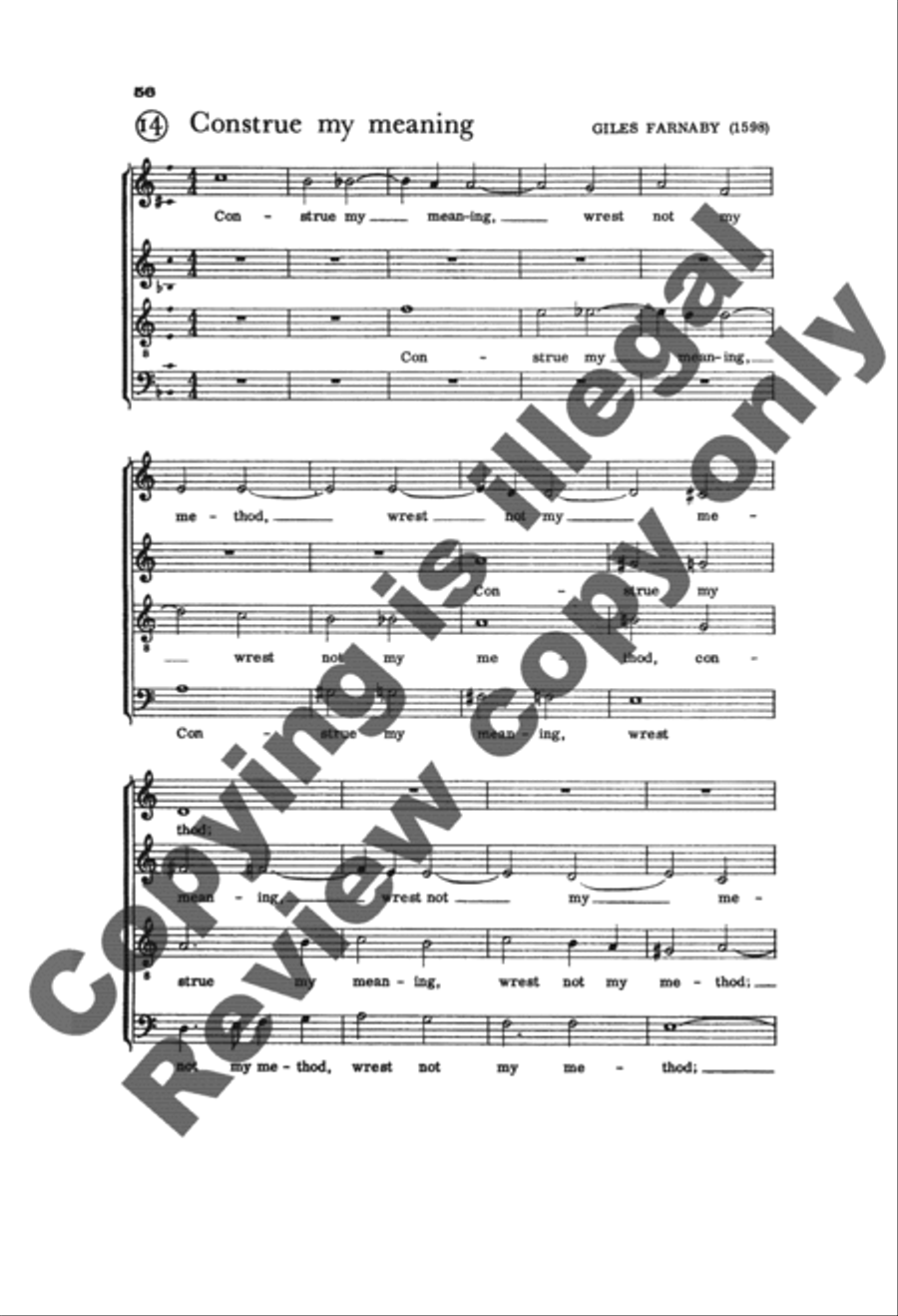 Invitation to Madrigals, Book 5 4-Part scores gallery preview page 16