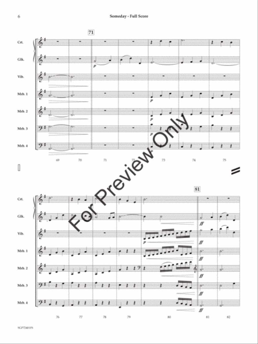 Someday Glockenspiel scores gallery preview page 7