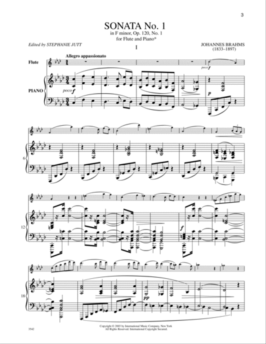 Sonata In F Minor, Opus 120, No. 1 Flute Solo scores gallery preview page 2