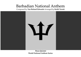 Book cover for Barbadian National Anthem arranged for Brass Quintet MFAO World National AnthemSeries