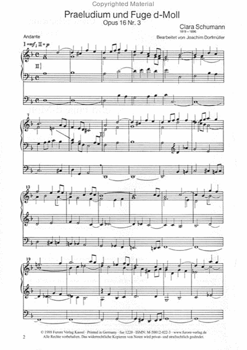 Praeludium und Fuge d-Moll op. 16.3