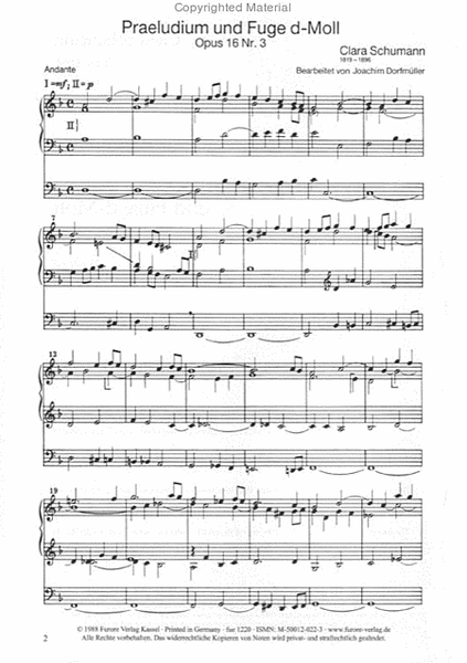 Praeludium und Fuge d-Moll op. 16.3