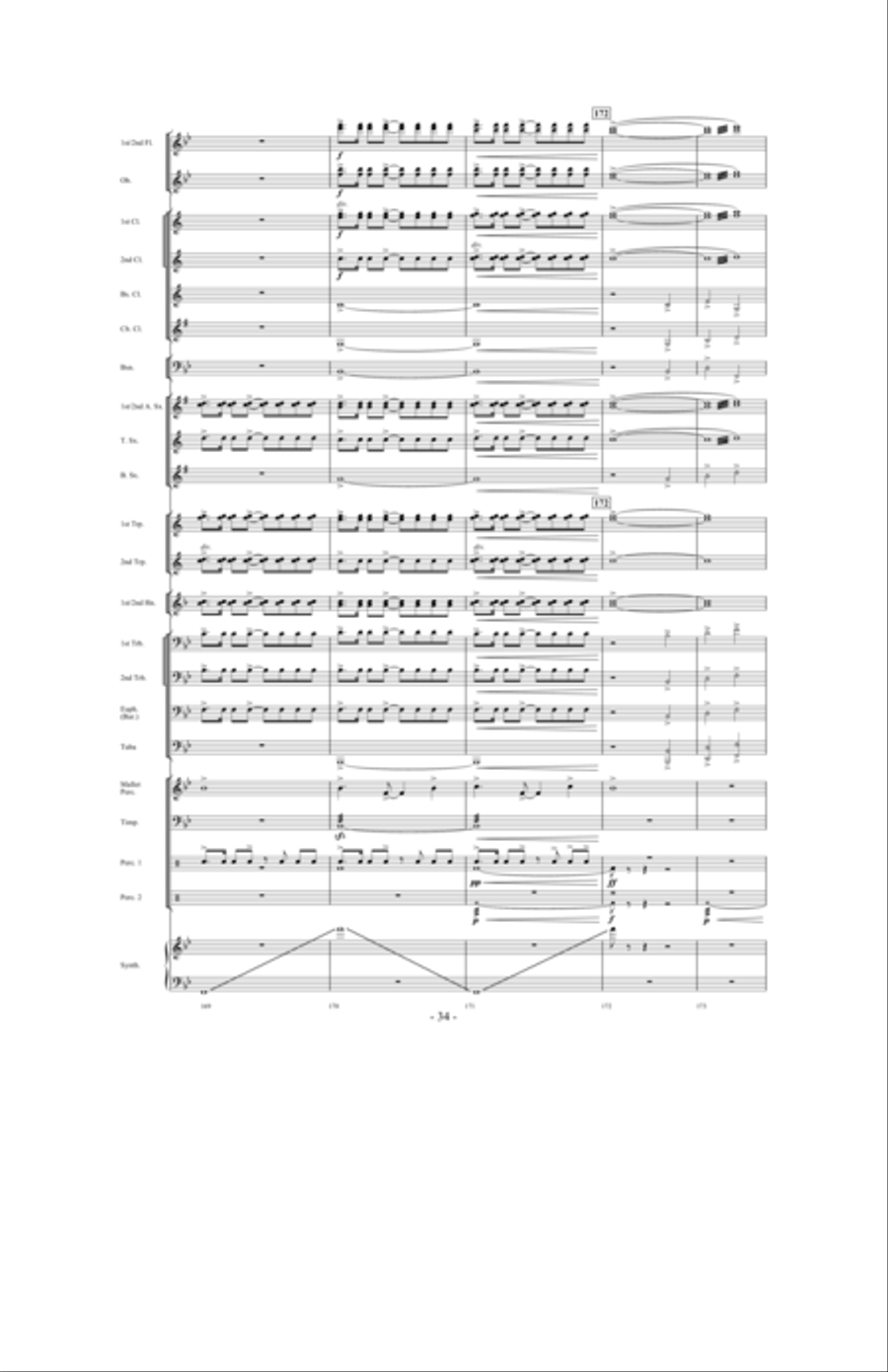 Earhart Concert Band scores gallery preview page 33