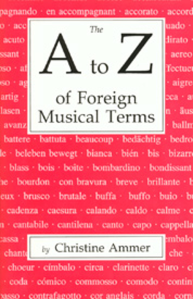 Book cover for The A to Z of Foreign Musical Terms