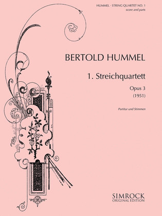 String Quartet No, 1, Op. 3 (1951)