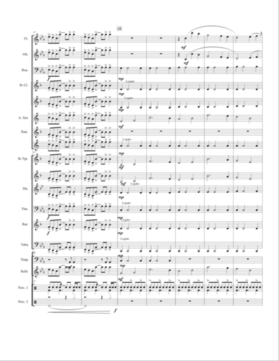 Clash of the Super Heroes Concert Band scores gallery preview page 3