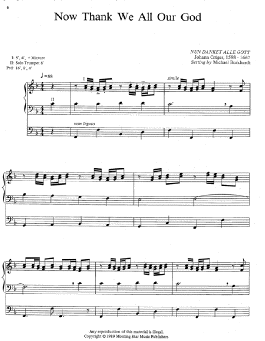 Praise and Thanksgiving, Set 1 Organ scores gallery preview page 4