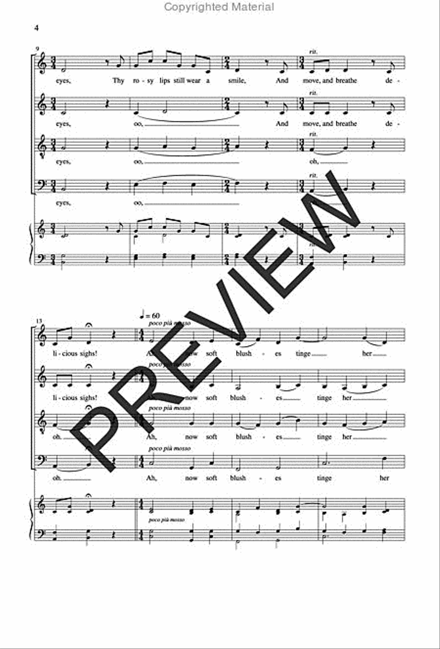 And Dream Awhile And Dream Awhile SSAATTBB scores gallery preview page 3