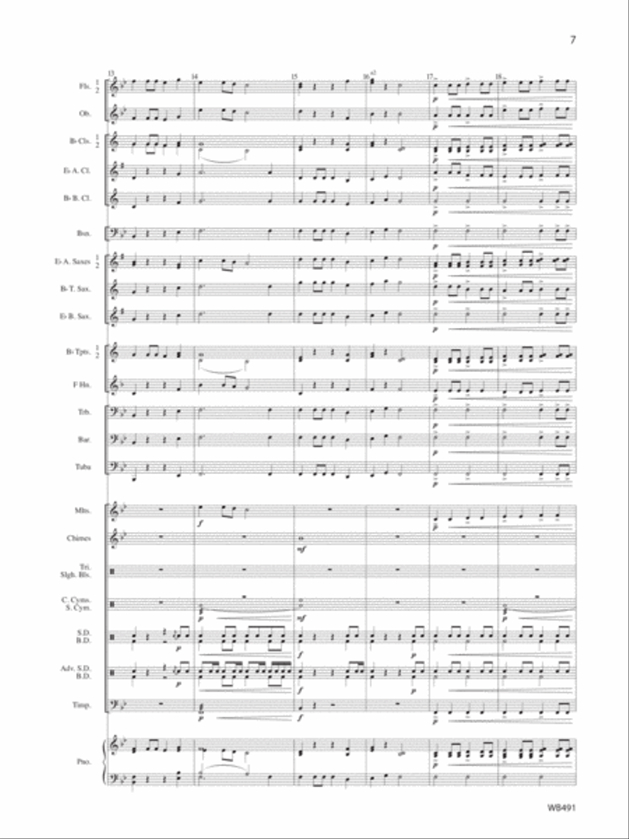 Fanfare For A Celebration Concert Band scores gallery preview page 5