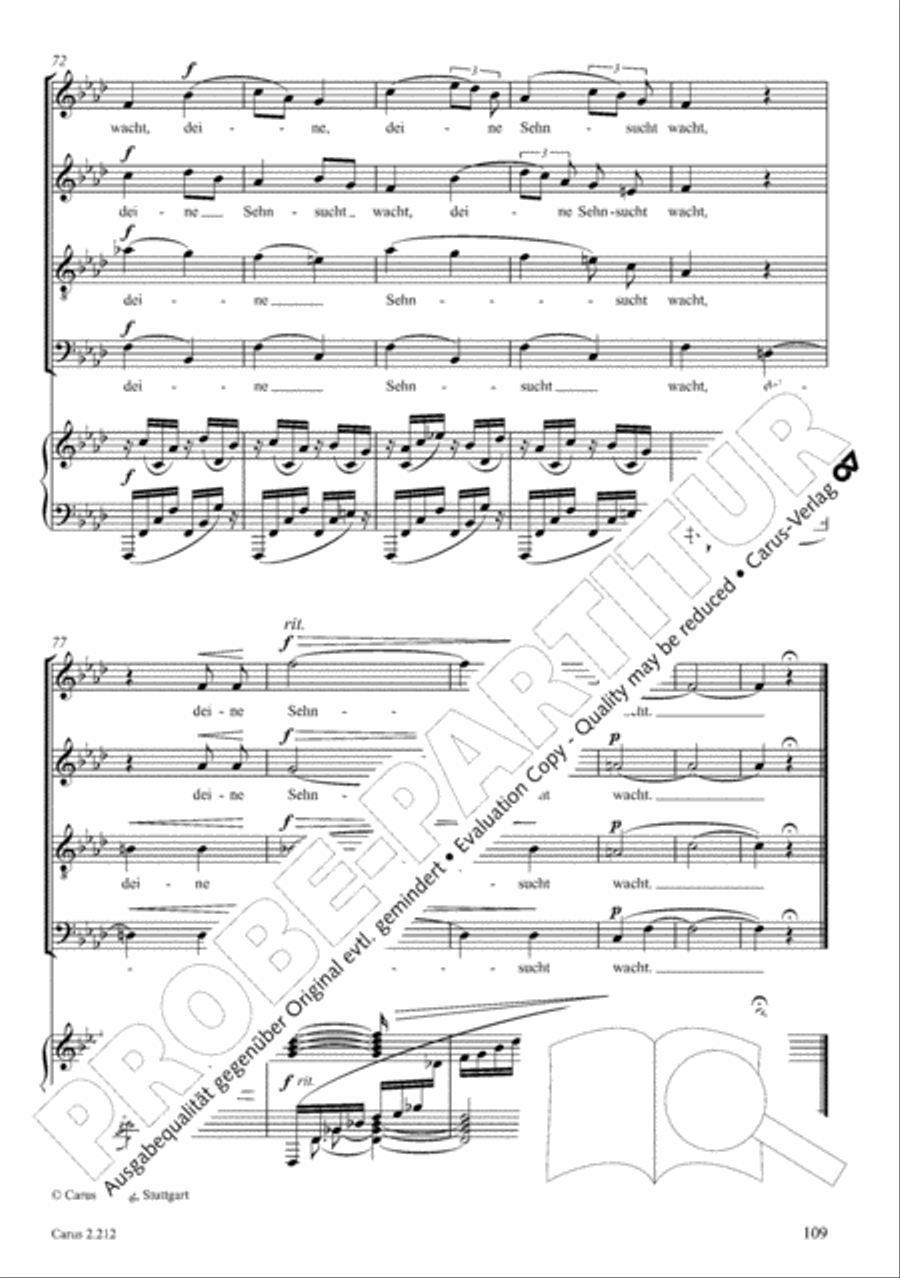 Love songs. Choral collection with CD 4-Part scores gallery preview page 94