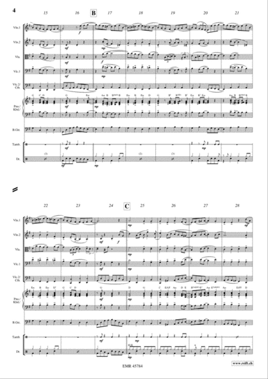 Bourree Bourree String Orchestra scores gallery preview page 4
