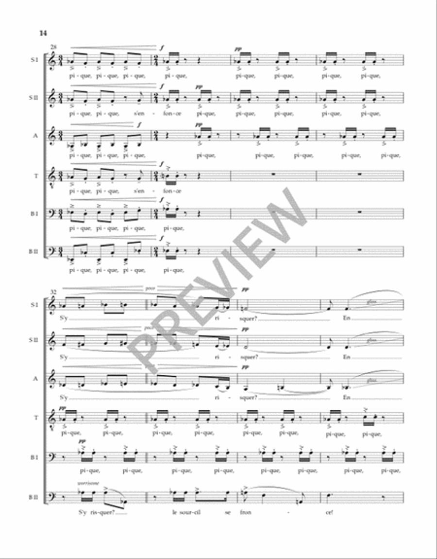 Trois Chansons Trois Chansons Divisi scores gallery preview page 15