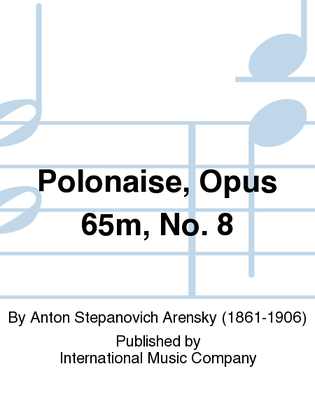 Book cover for Polonaise, Opus 65M, No. 8