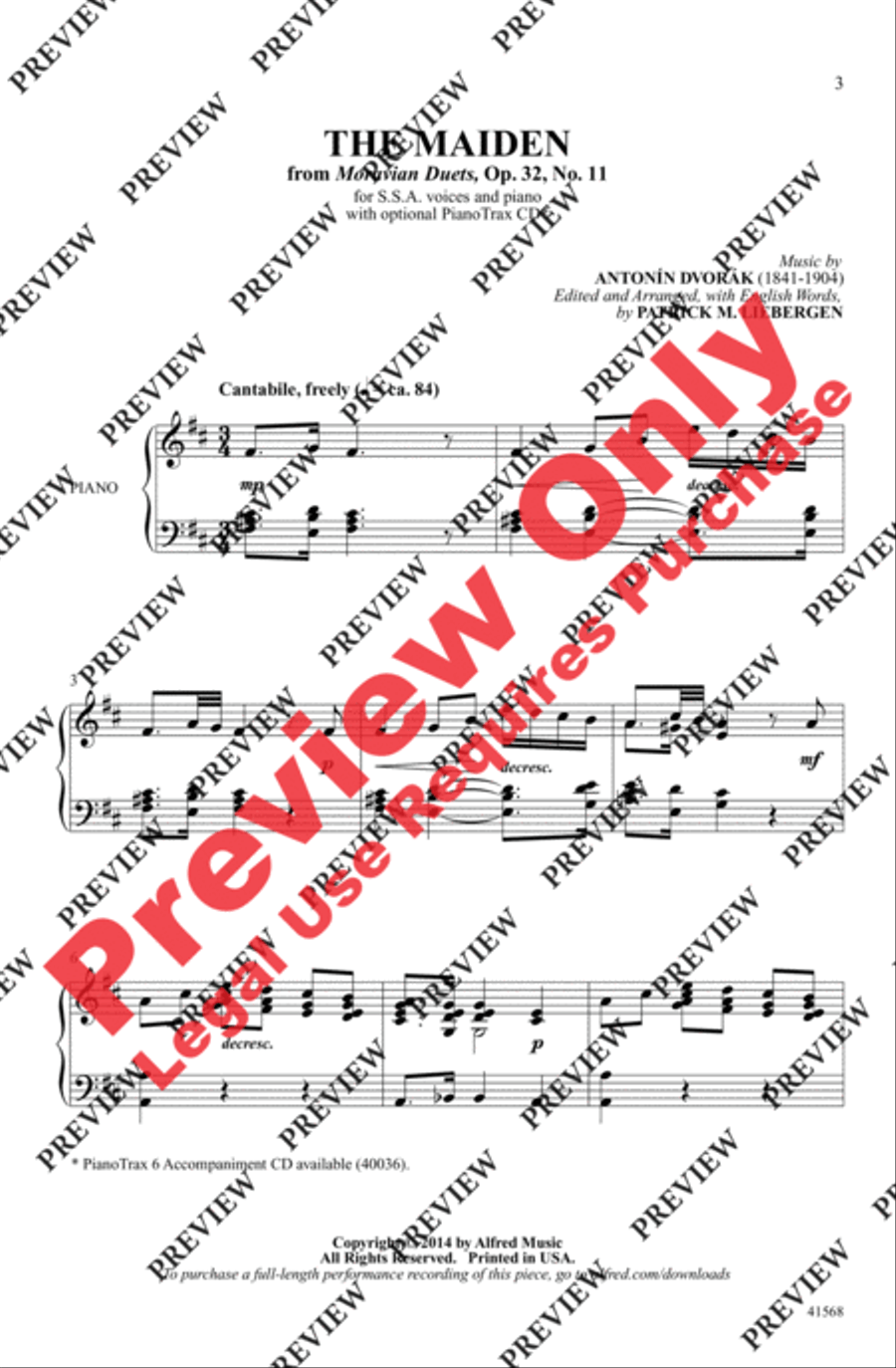 The Maiden The Maiden Women's Choir scores gallery preview page 3