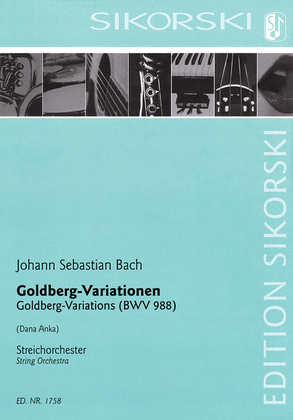 Book cover for Goldberg Variations BWV988