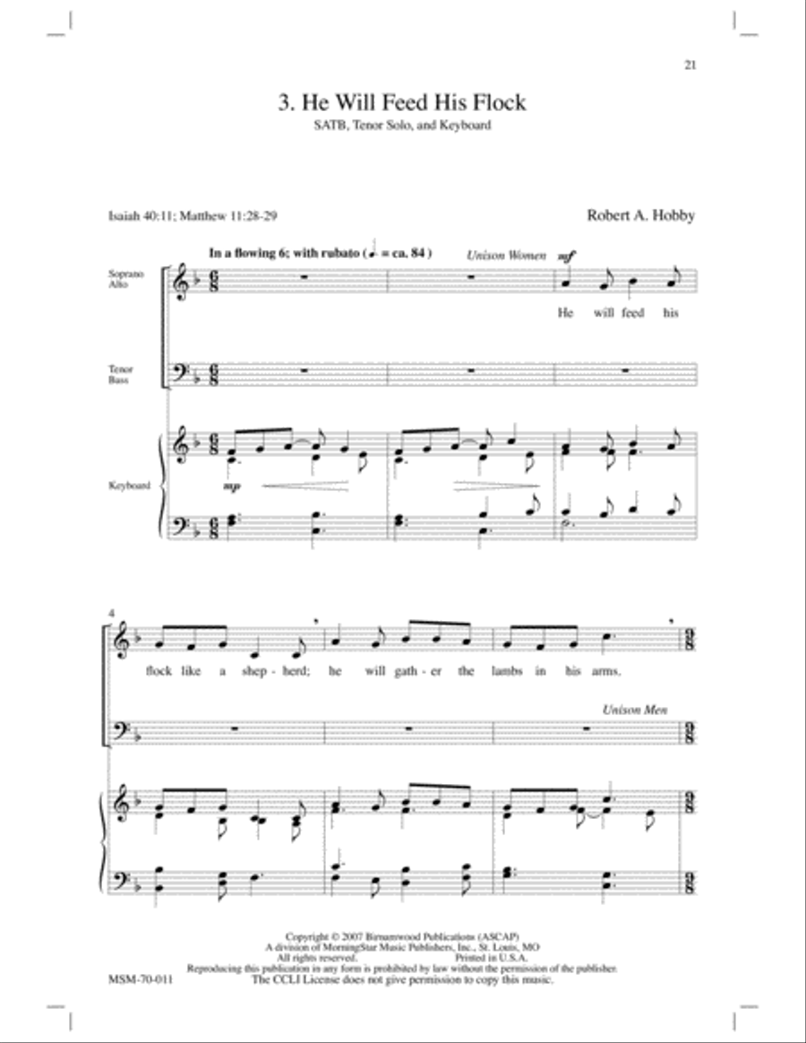 The Good Shepherd (Choral Score) image number null