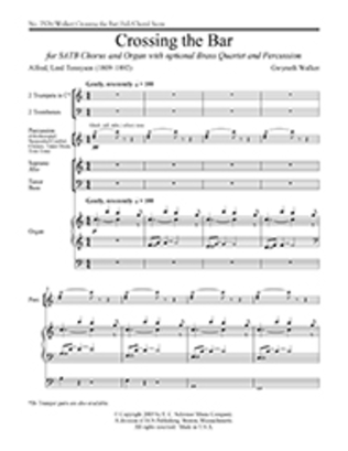 Love Was My Lord and King!: 3. Crossing the Bar (SATB Brass Version Full/Choral Score)