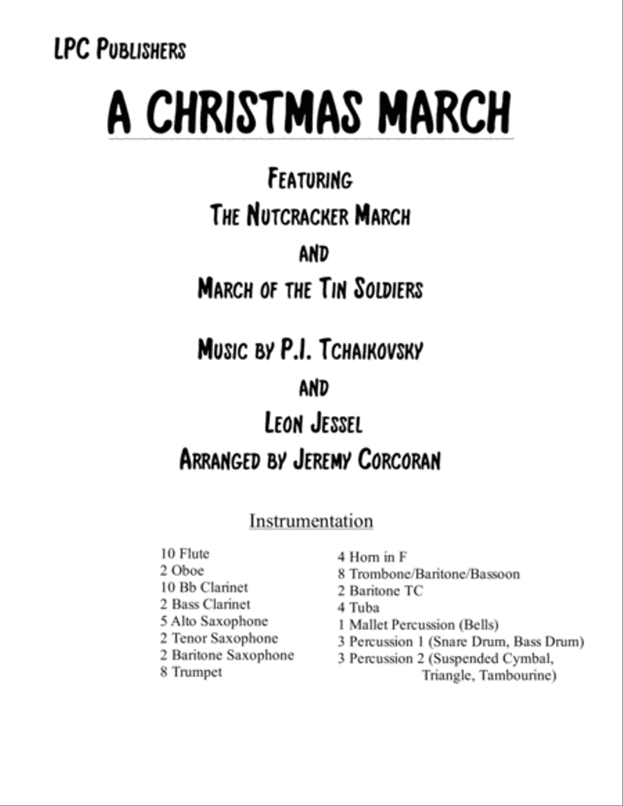 A Christmas March for Concert Band Concert Band scores gallery preview page 1