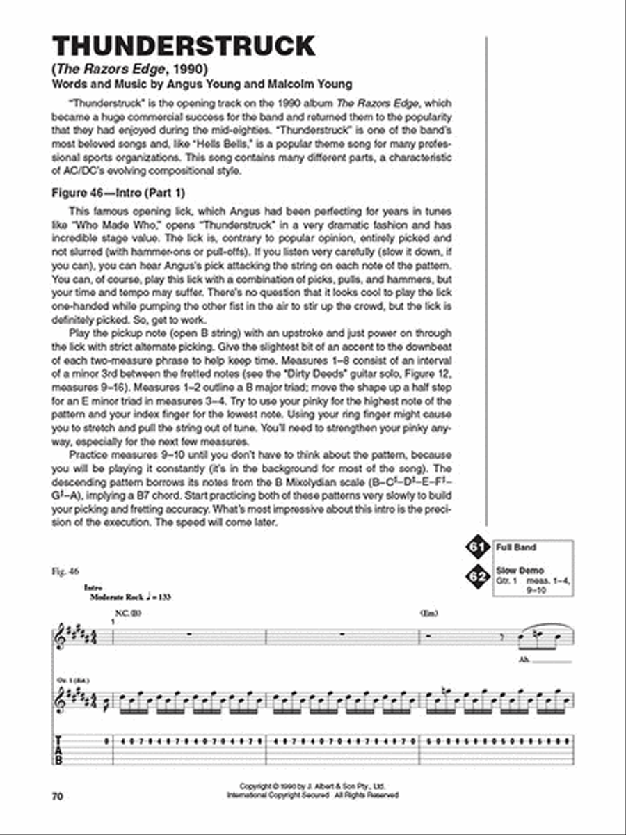 AC/DC – Guitar Signature Licks Electric Guitar scores gallery preview page 4