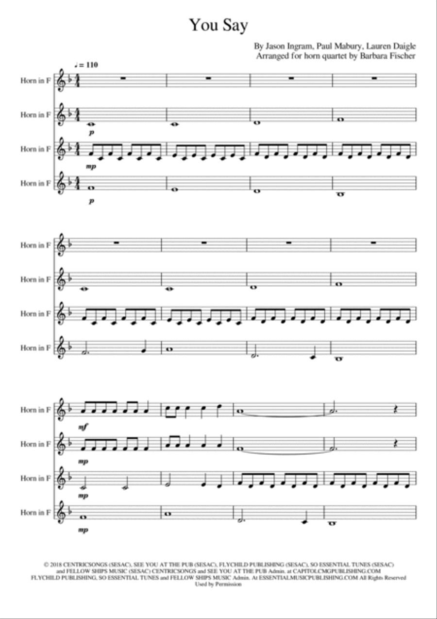 You Say Praise scores gallery preview page 2