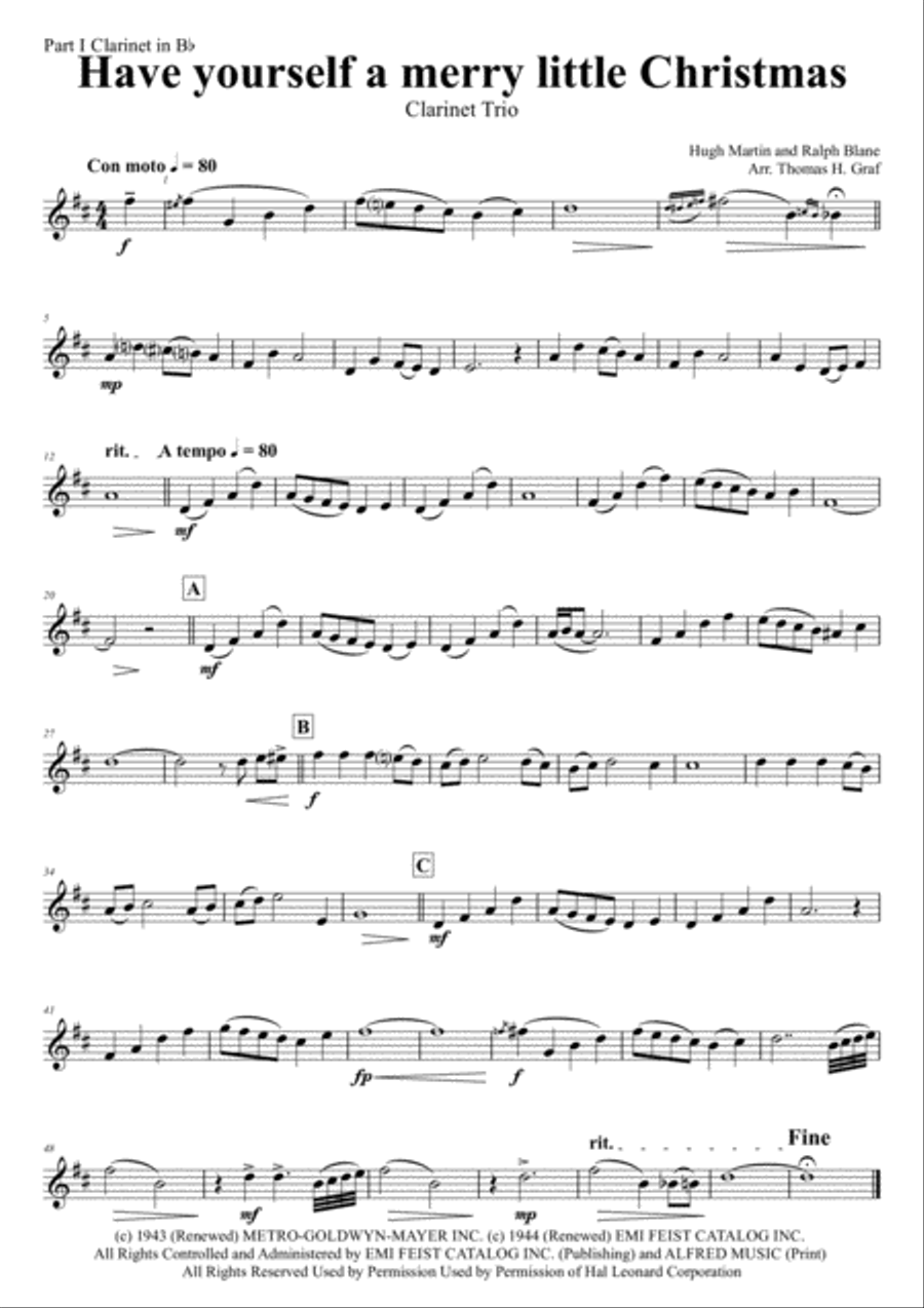 Have Yourself A Merry Little Christmas from MEET ME IN ST. LOUIS Woodwind Ensemble scores gallery preview page 5