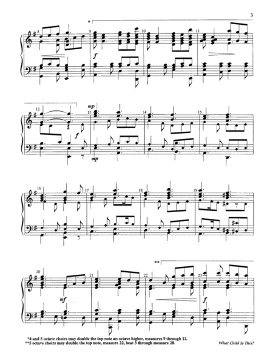 What Child is This? 5-Octaves scores gallery preview page 8