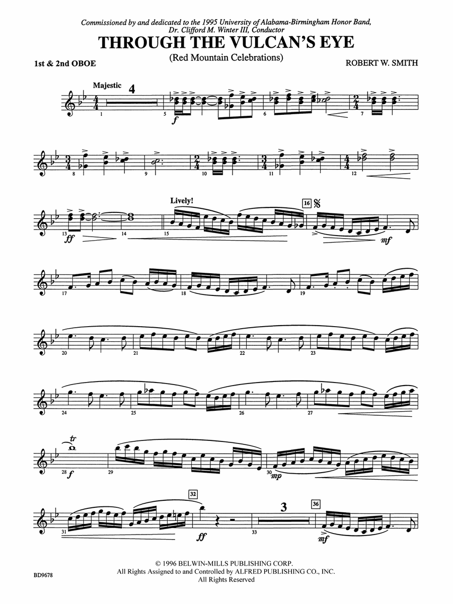 Through the Vulcan's Eye: 1st & 2nd Oboe