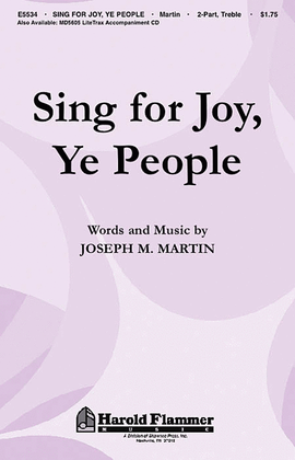 Book cover for Sing for Joy, Ye People