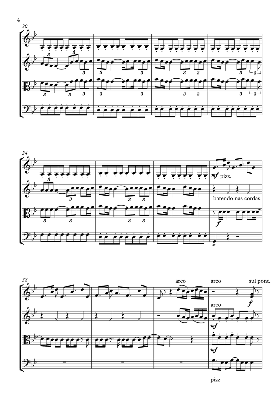 Chandelier String Quartet scores gallery preview page 4