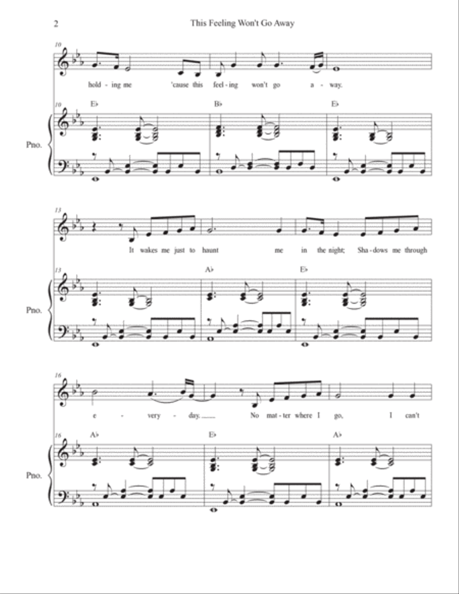 This Feeling Won't Go Away Voice scores gallery preview page 2