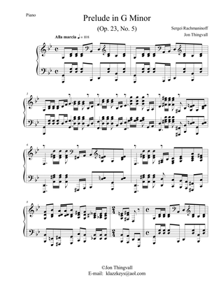 Prelude in G Minor Op 32 No 5