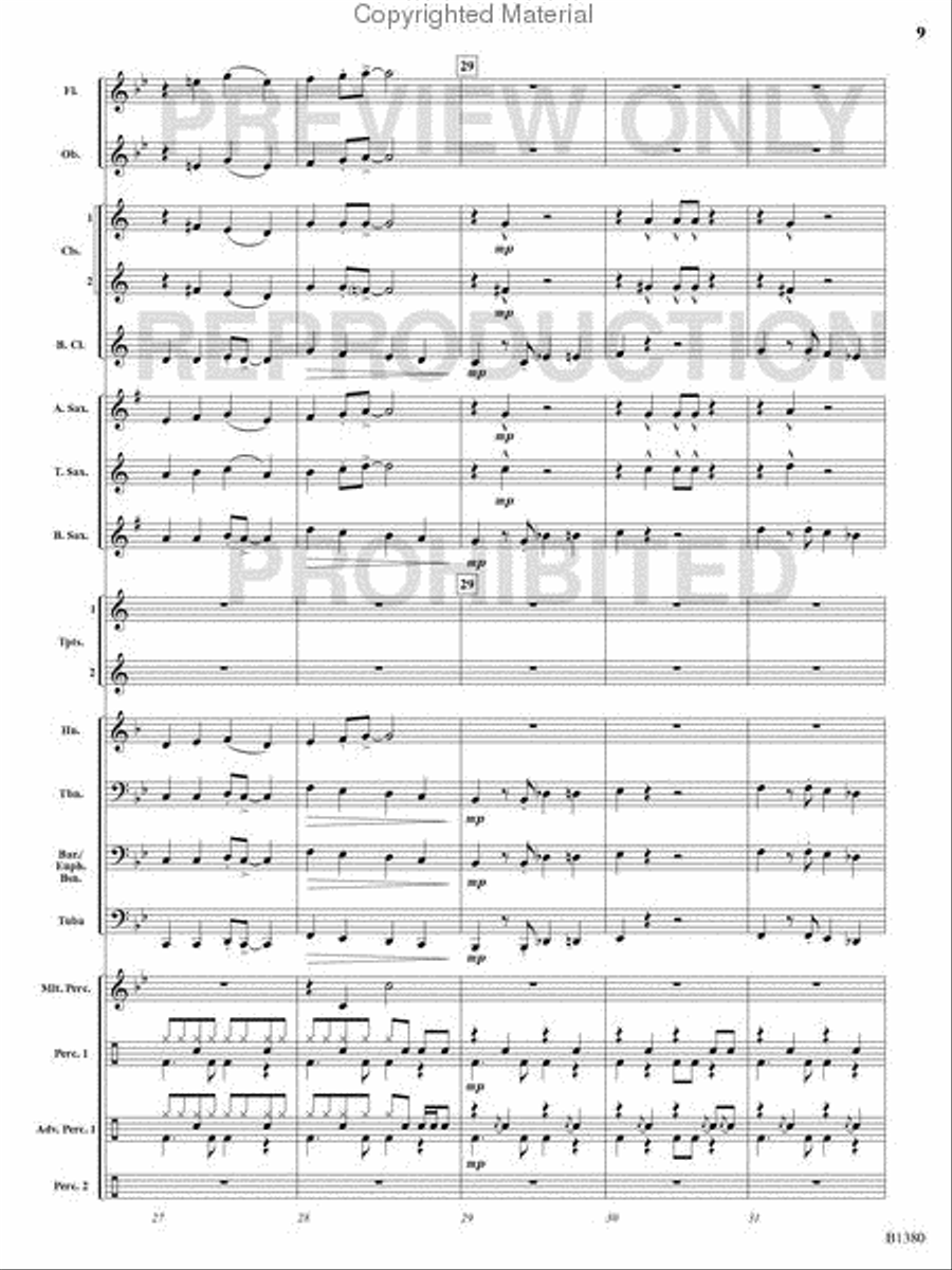 Traffic Jam Concert Band scores gallery preview page 8