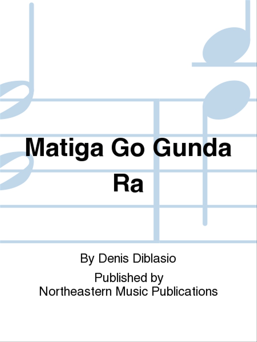 Matiga Go Gunda Ra Matiga Go Gunda Ra Jazz Ensemble scores gallery preview page 1