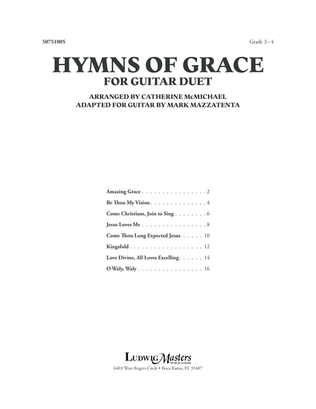 Book cover for Hymns of Grace for Guitar Duet