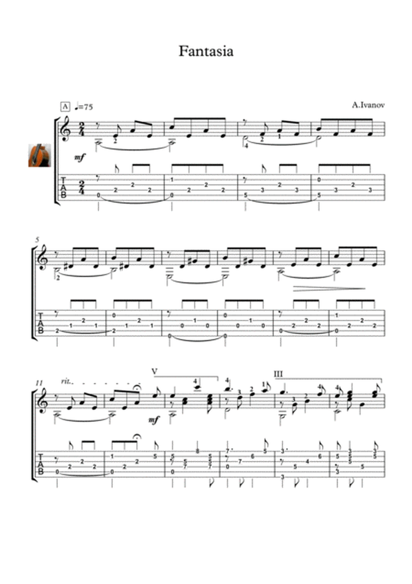 Fantasia for Classical Guitar image number null