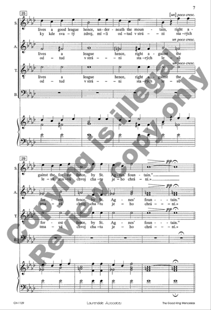 The Good King Wenceslas 4-Part scores gallery preview page 6