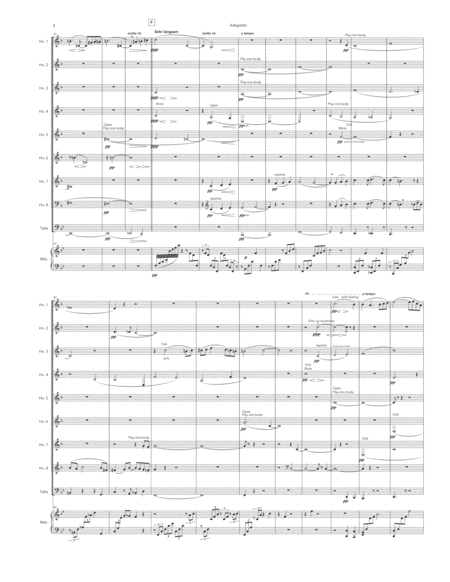 Adagietto from Symphony 5 for Horns, Tuba, and Marimba