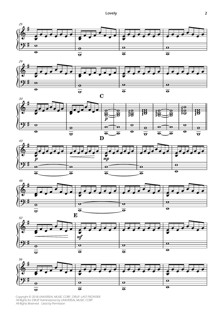Lovely Easy Piano scores gallery preview page 2