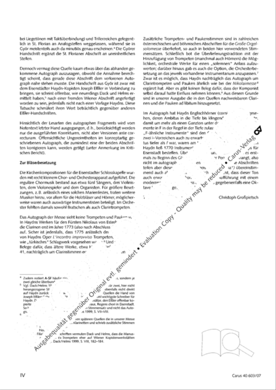 Grosse Orgelsolomesse in Es 4-Part scores gallery preview page 5