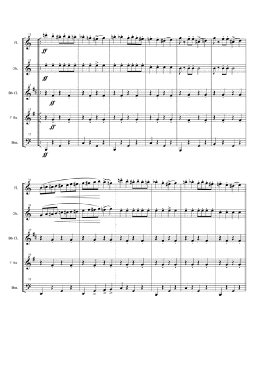 Entry Of The Gladiators for Woodwind Quintet Woodwind Quintet scores gallery preview page 2