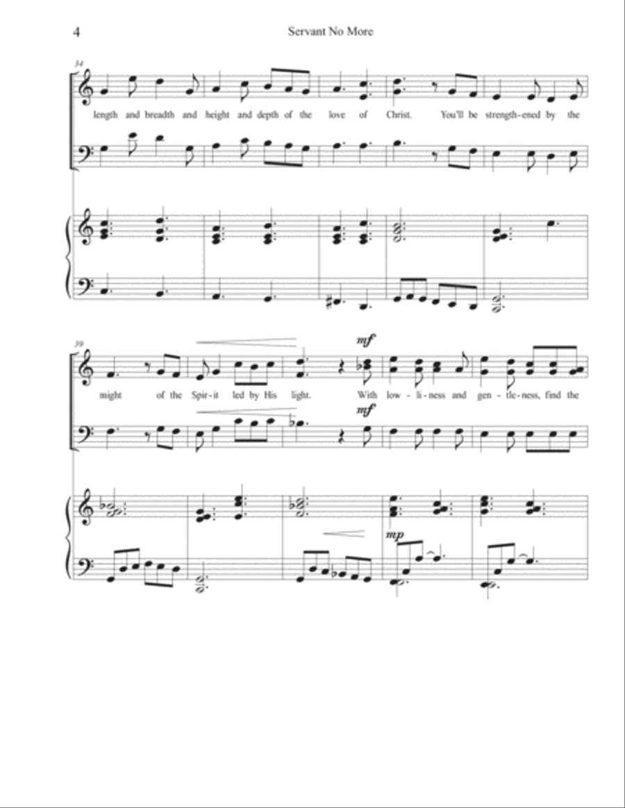 Servant No More 3-Part scores gallery preview page 6