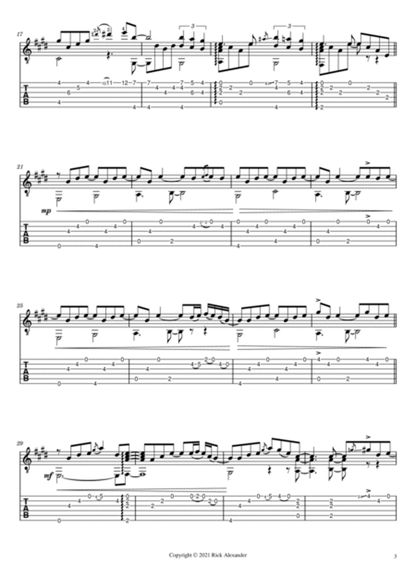 Dusk (for solo guitar) (TAB)